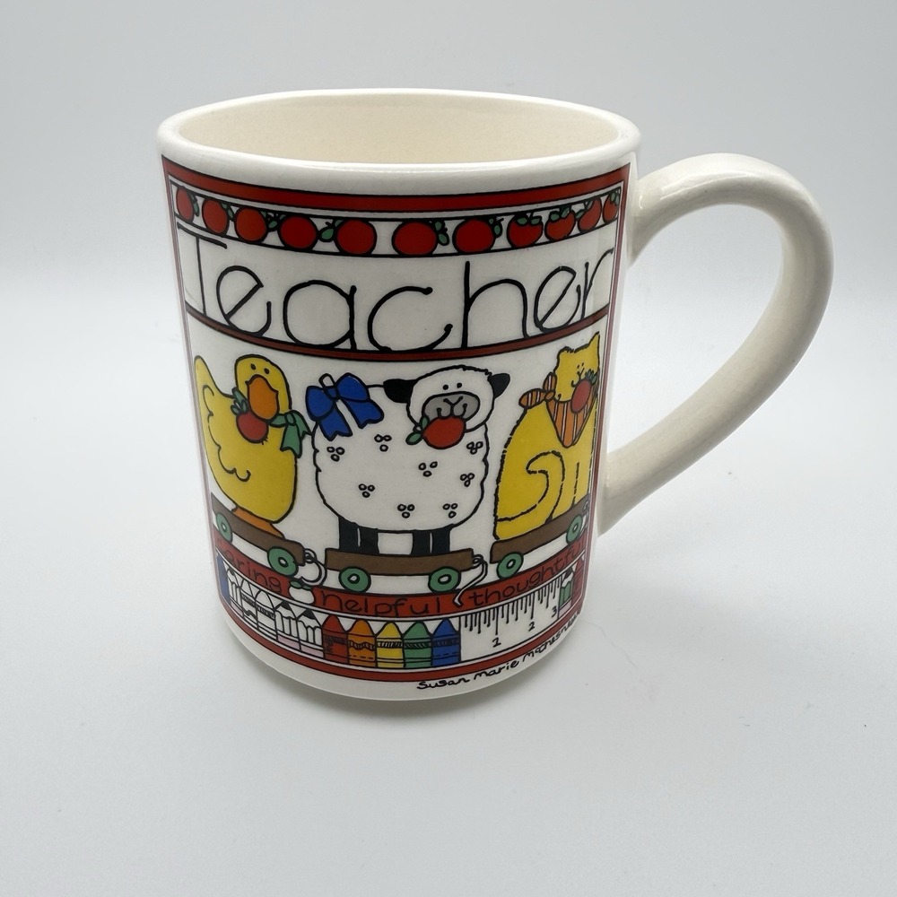 VTG 1984 Susan Marie McChesney TEACHER Caring Helpful Thoughtful Enesco Mug